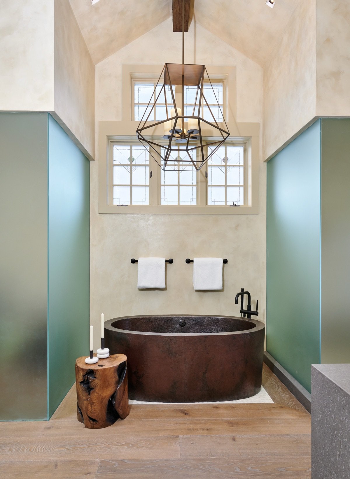 Primary bathroom by Paul Lauren Designs, Aspen Renovation
