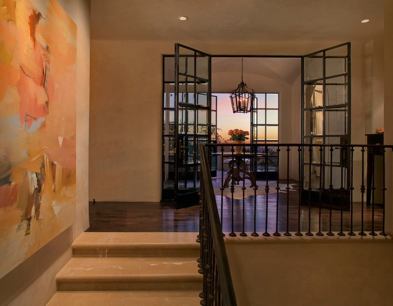 Biltmore Residence hallway designed by Paul Lauren Designs, Phoenix, Arizona