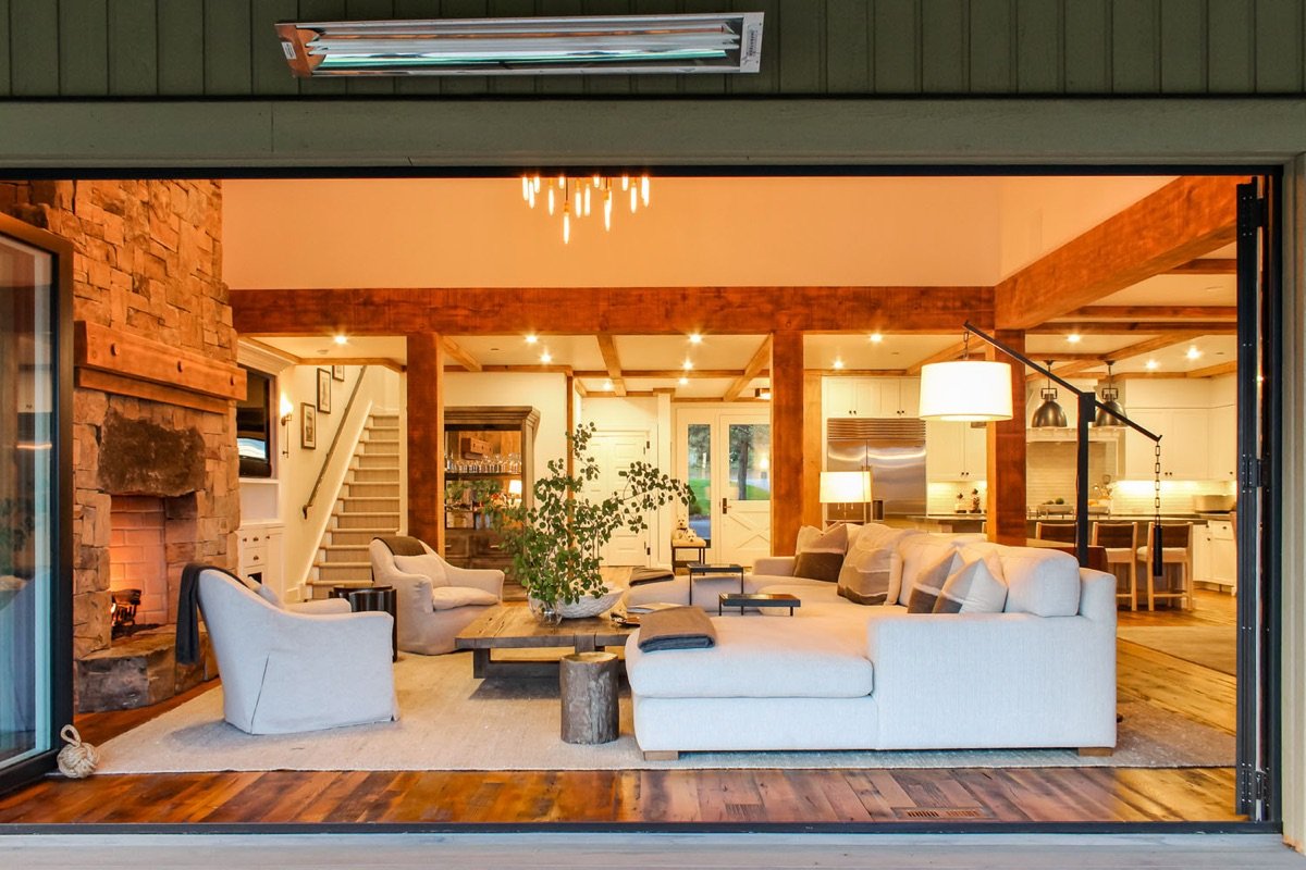 Cabin on the Fairway interior designed by Paul Lauren Designs, Coeur d'Alene Lake, Idaho