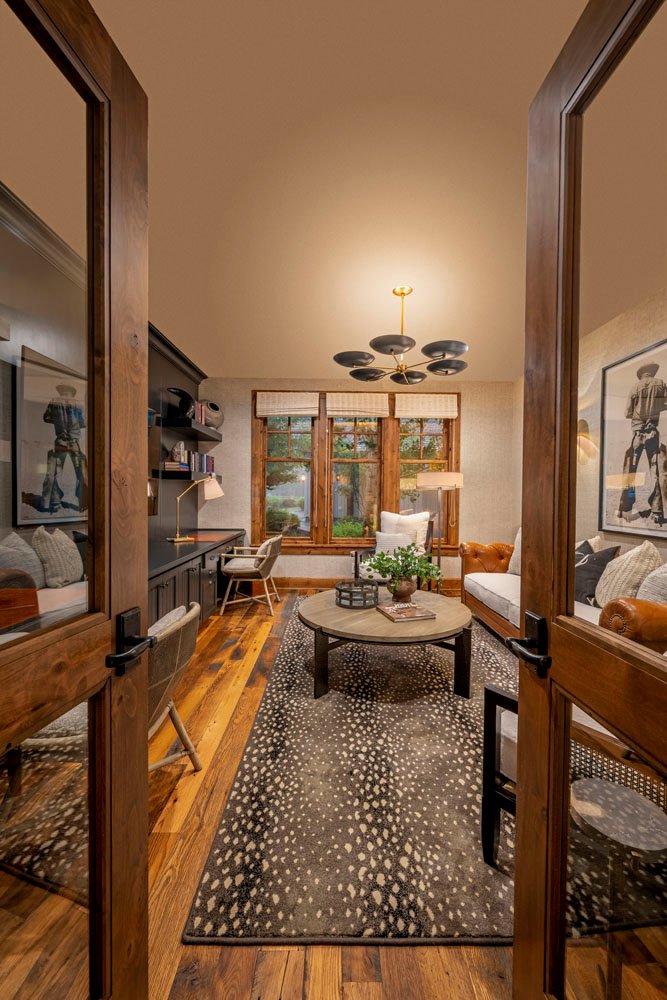 Cabin on the Lake interior designed by Paul Lauren Designs, Coeur d'Alene Lake, Idaho, view 6