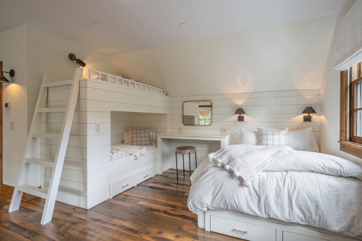 Cabin on the Lake interior designed by Paul Lauren Designs, Coeur d'Alene Lake, Idaho, view 12
