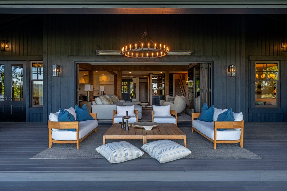 Cabin with a View view designed by Paul Lauren Designs, Coeur d'Alene Lake, Idaho