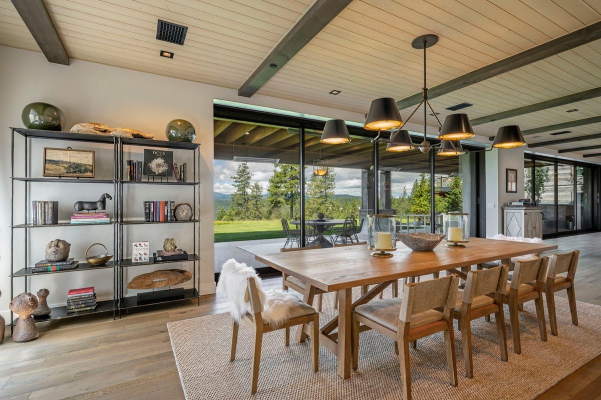 Gozzer Flats interior designed by Paul Lauren Designs, Coeur d'Alene Lake, Idaho, view 3