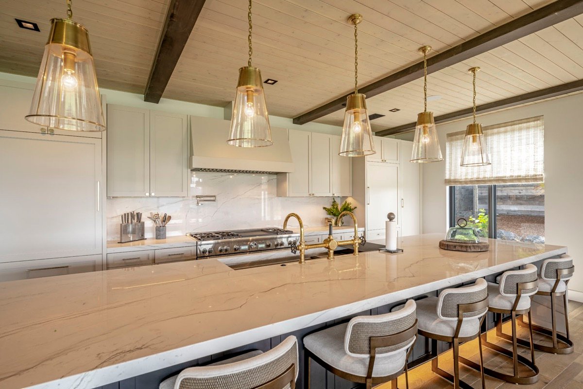 Gozzer Flats interior designed by Paul Lauren Designs, Coeur d'Alene Lake, Idaho, view 2