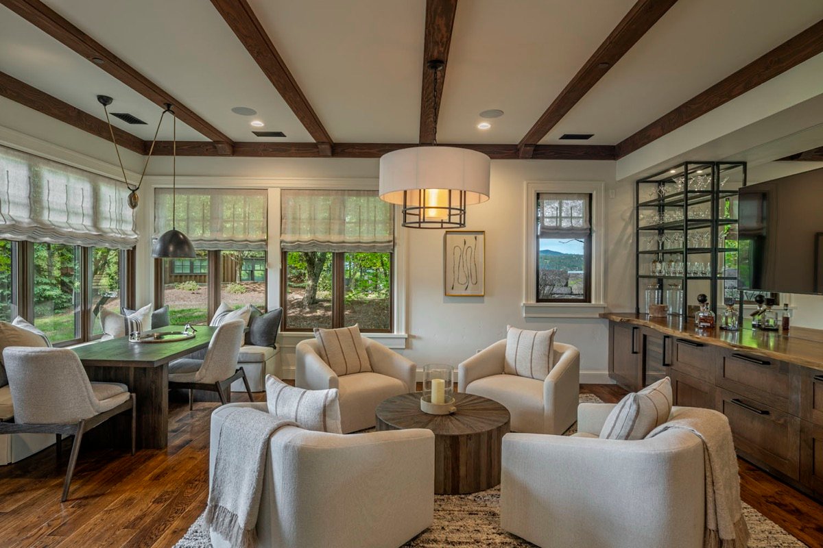 Lakefront Corner Condo interior designed by Paul Lauren Designs, Chicago, Illinois, view 8