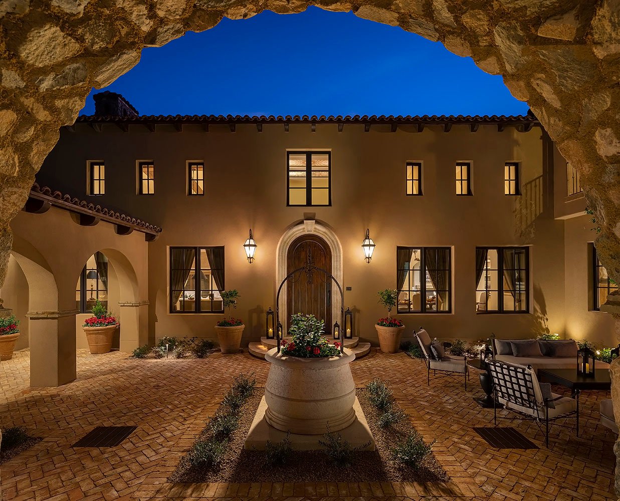 Silverleaf Mediterranean interior designed by Paul Lauren Designs, Scottsdale, Arizona