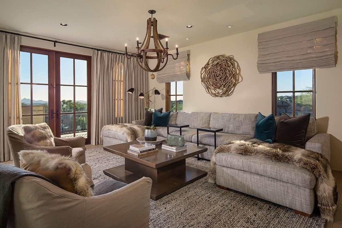 Silverleaf Mediterranean interior designed by Paul Lauren Designs, Scottsdale, Arizona, view 7
