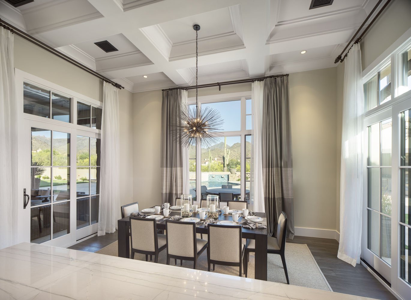 Silverleaf Transitional interior designed by Paul Lauren Designs, Scottsdale, Arizona