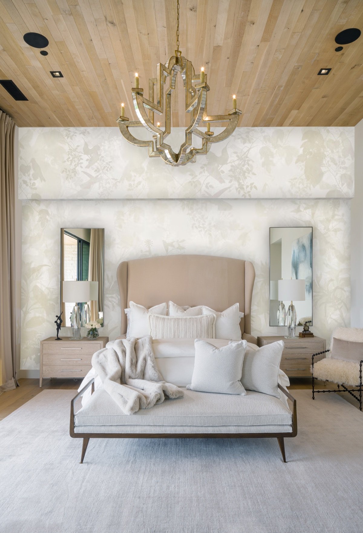 Serene interior designed by Paul Lauren Designs